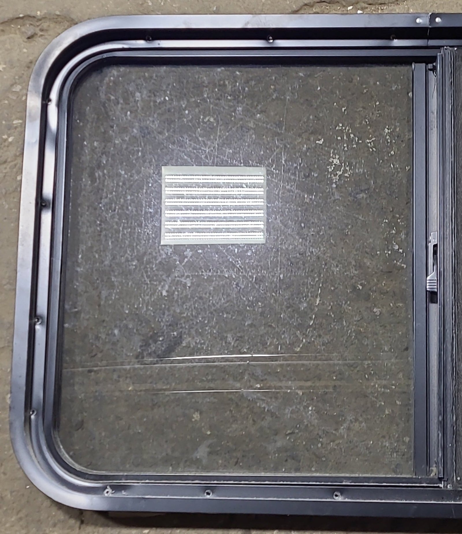 Used Black Radius Opening Window : 36 1/2