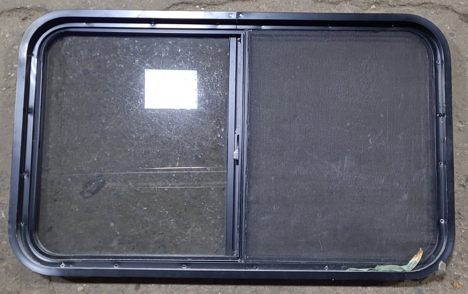 Used Black Radius Opening Window : 36 1/2