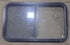 Used Black Radius Opening Window : 36 1/2" W x 22" H x 1 3/4" D - Young Farts RV Parts