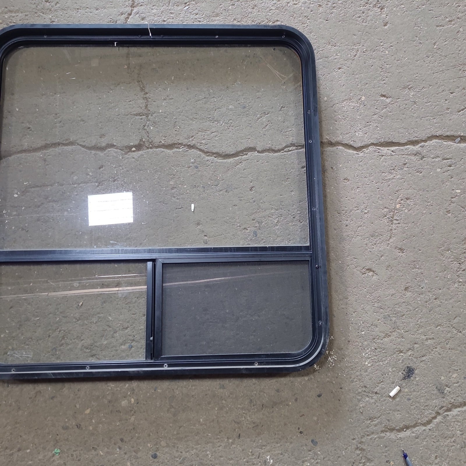 Used Black Radius Opening Window : 36 1/2