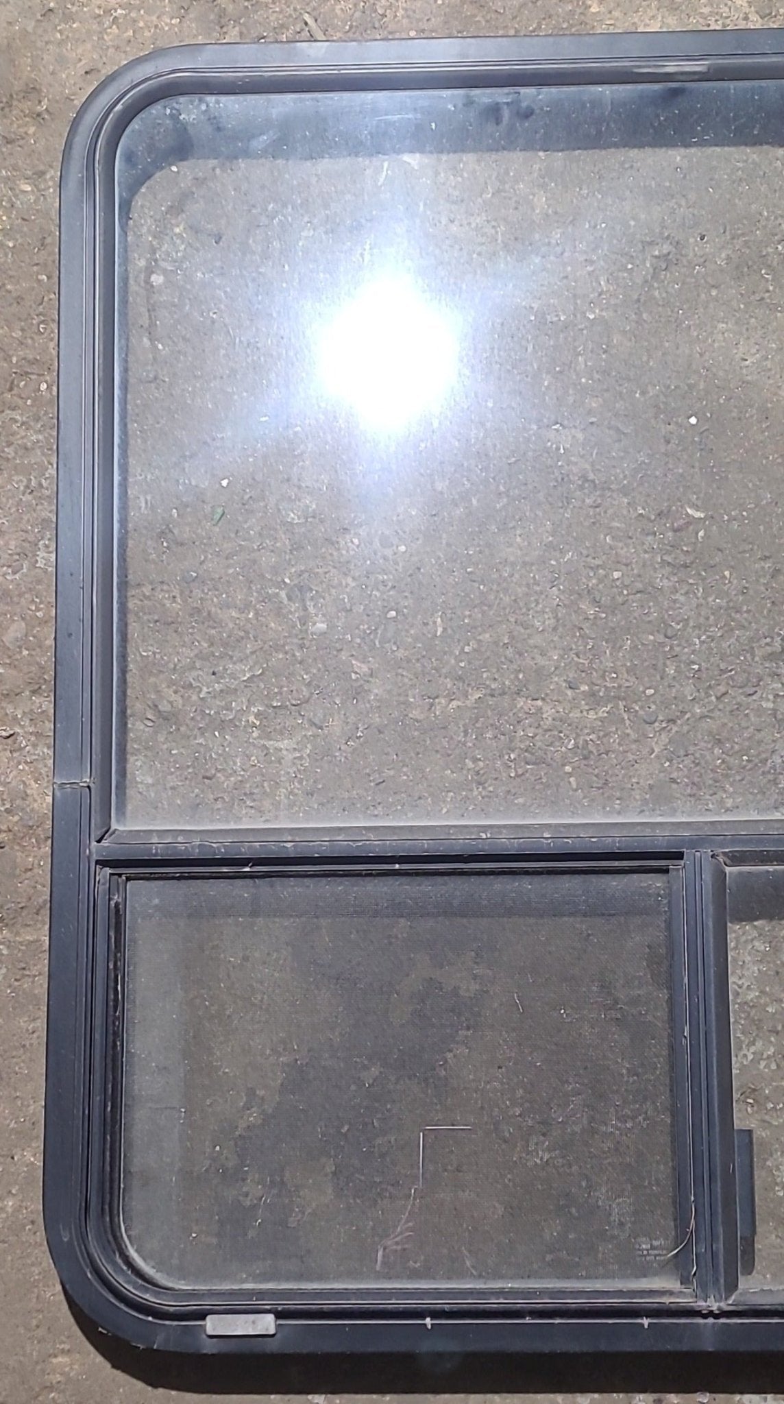 Used Black Radius Opening Window : 36 1/2