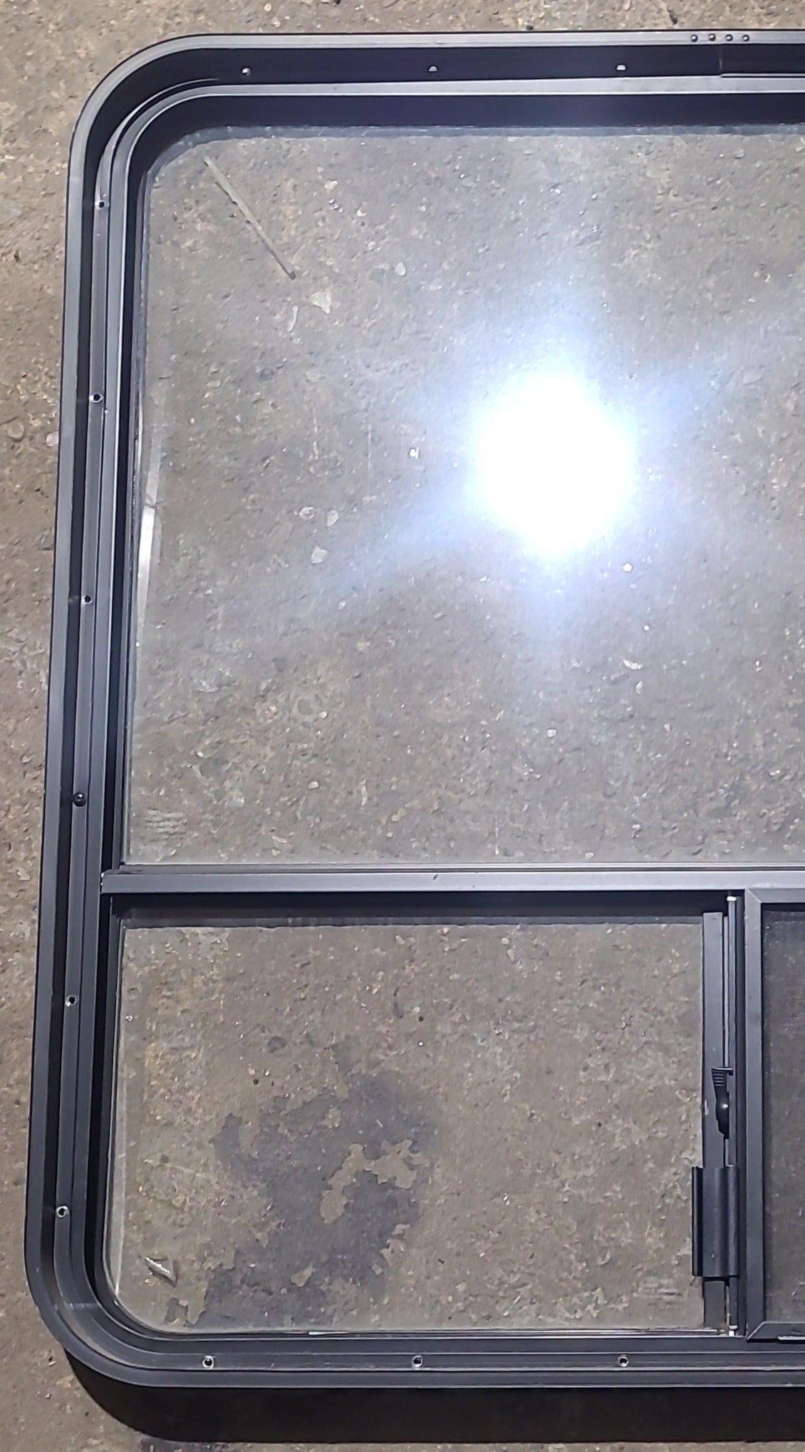 Used Black Radius Opening Window : 36 1/2