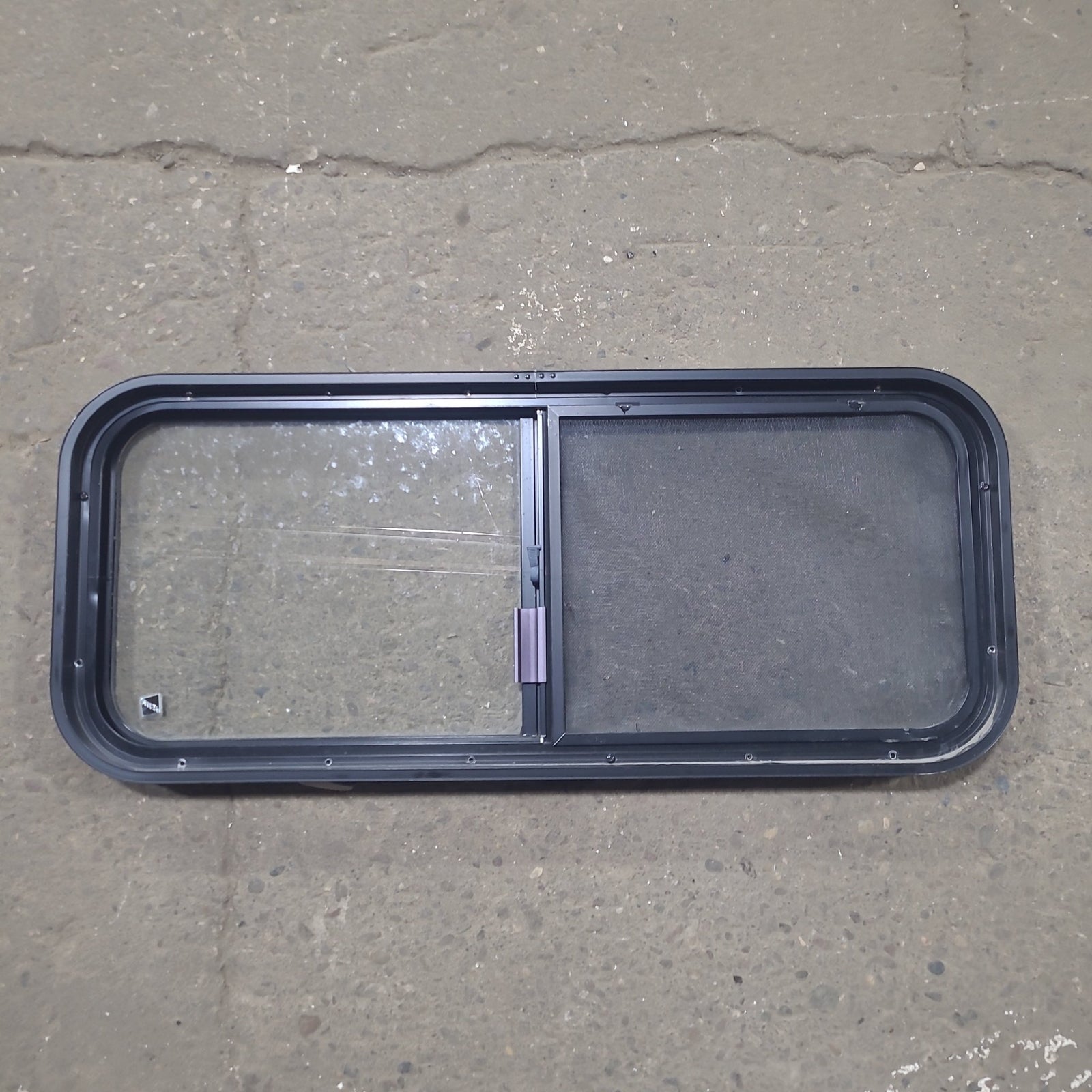 Used Black Radius Opening Window : 36 1/4