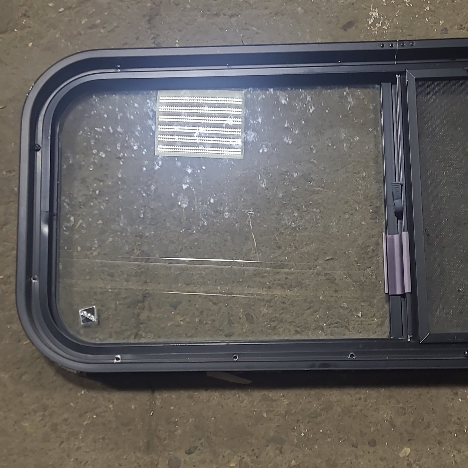 Used Black Radius Opening Window : 36 1/4