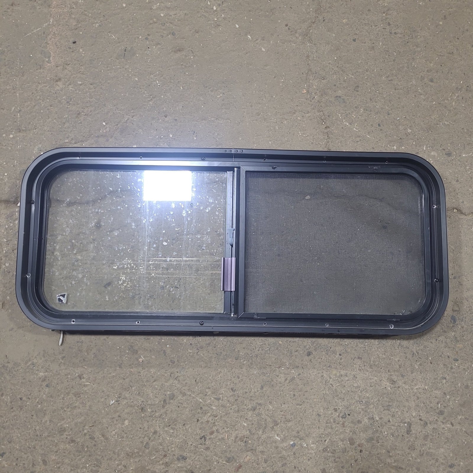 Used Black Radius Opening Window : 36 1/4