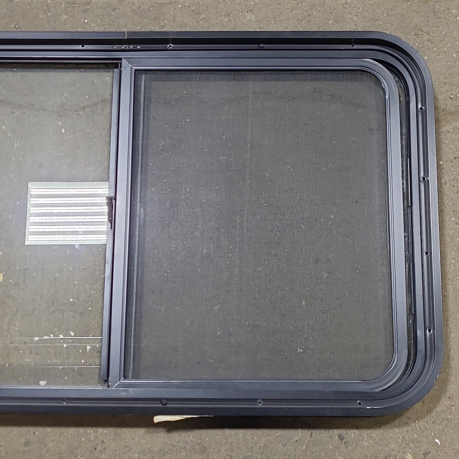 Used Black Radius Opening Window : 36 1/4