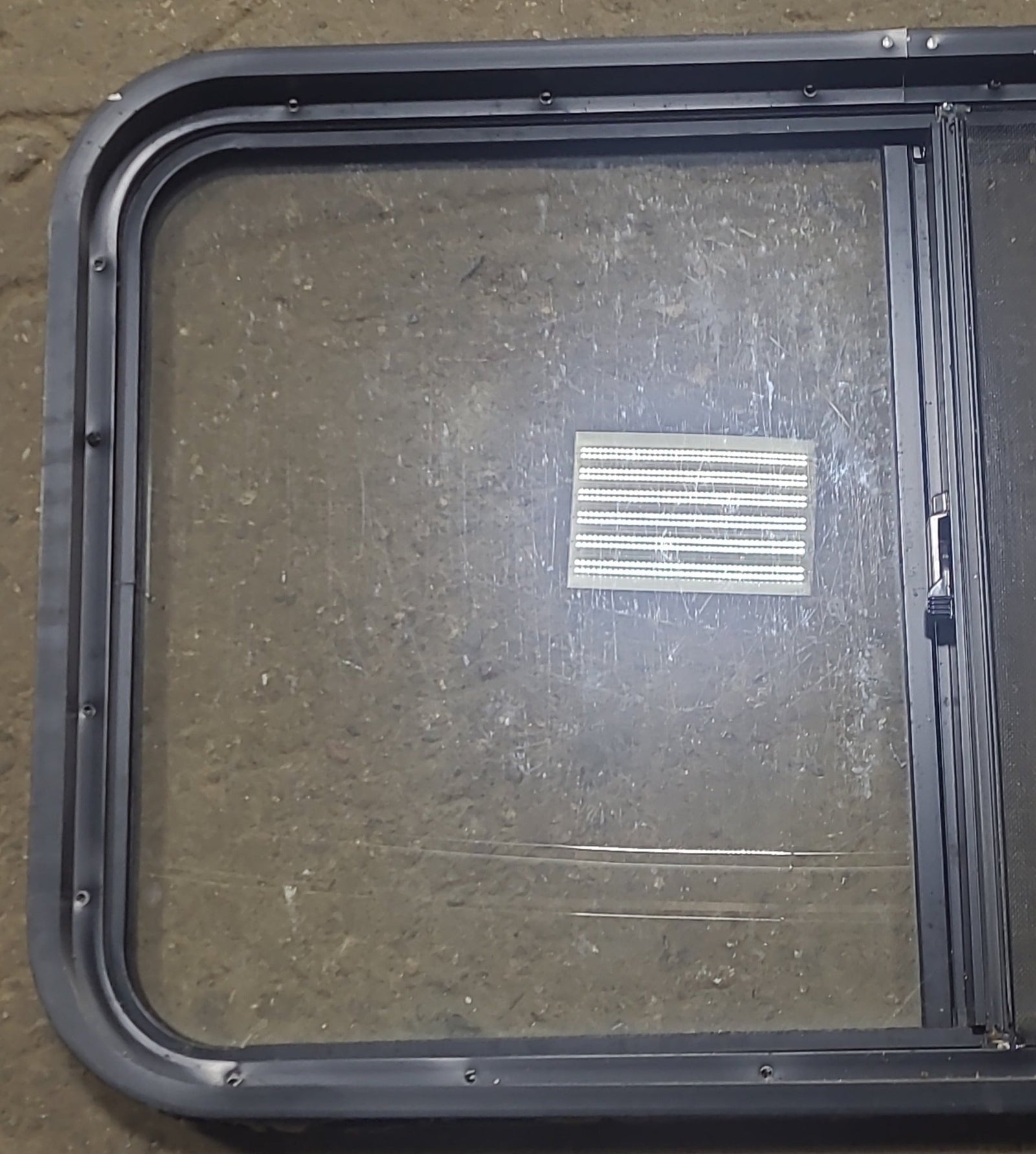 Used Black Radius Opening Window : 36 1/4