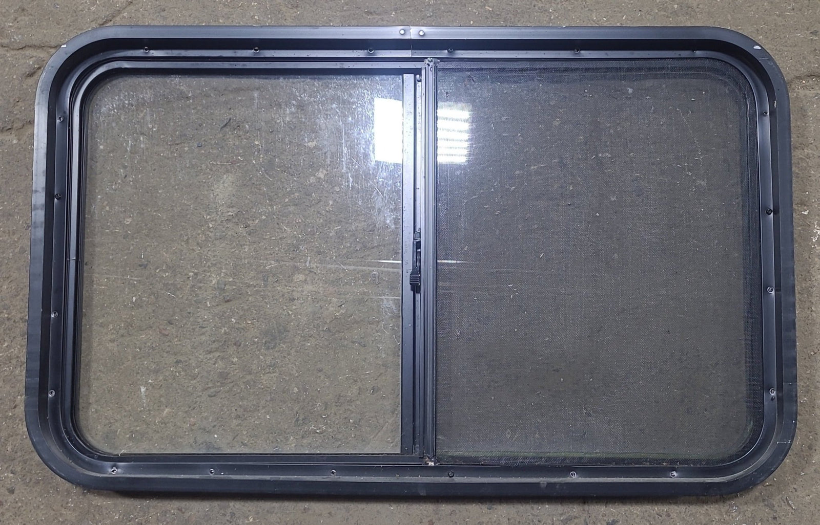 Used Black Radius Opening Window : 36 1/4