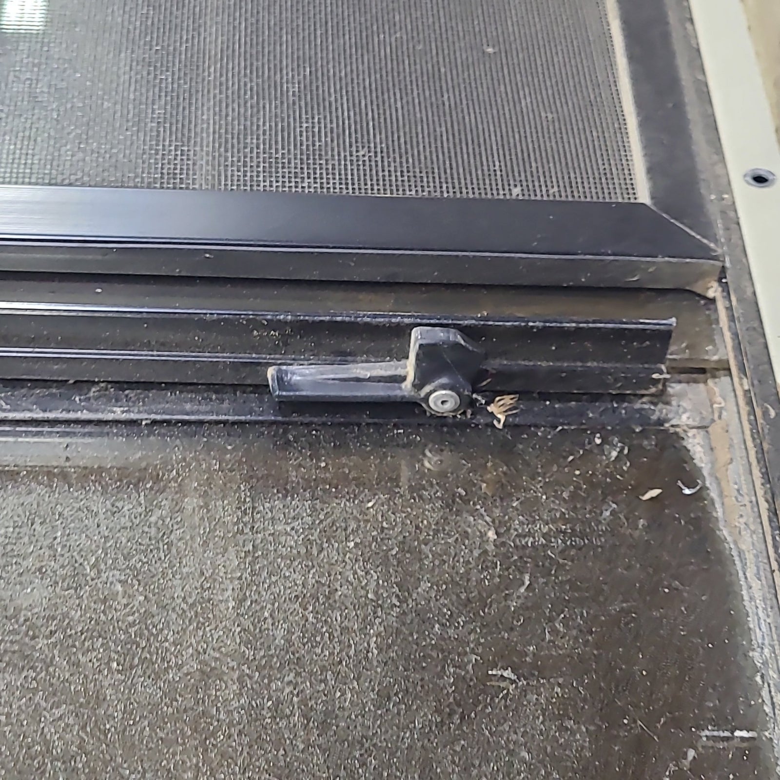 Used Black Radius Opening Window : 36 1/4