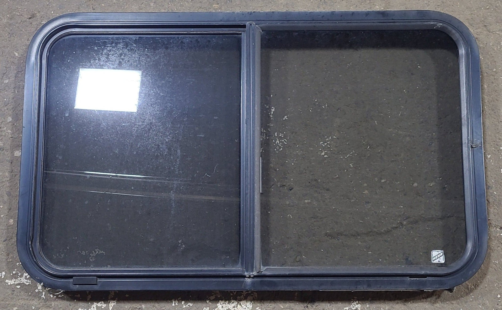 Used Black Radius Opening Window : 36 1/4