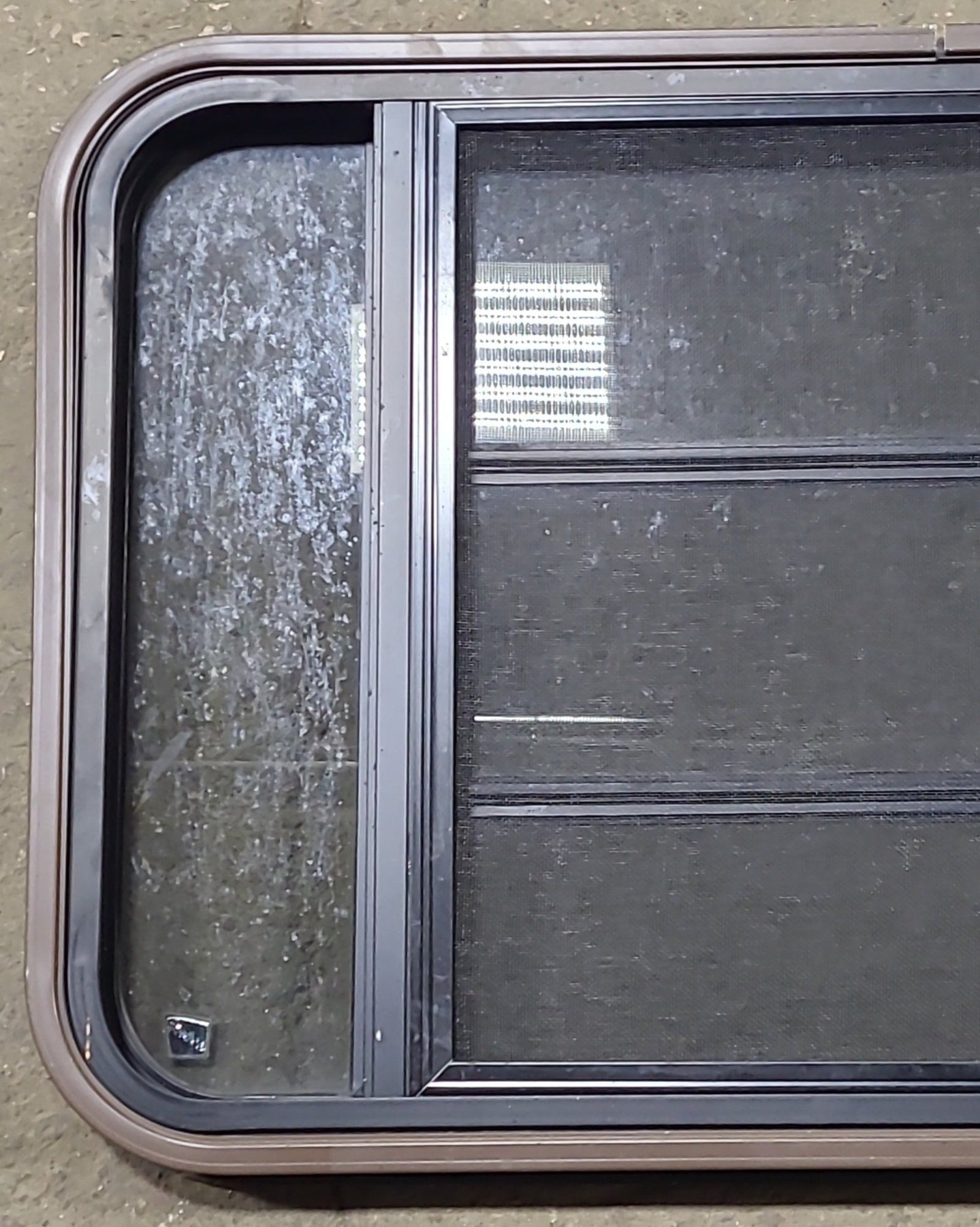 Used Black Radius Opening Window : 36 3/4