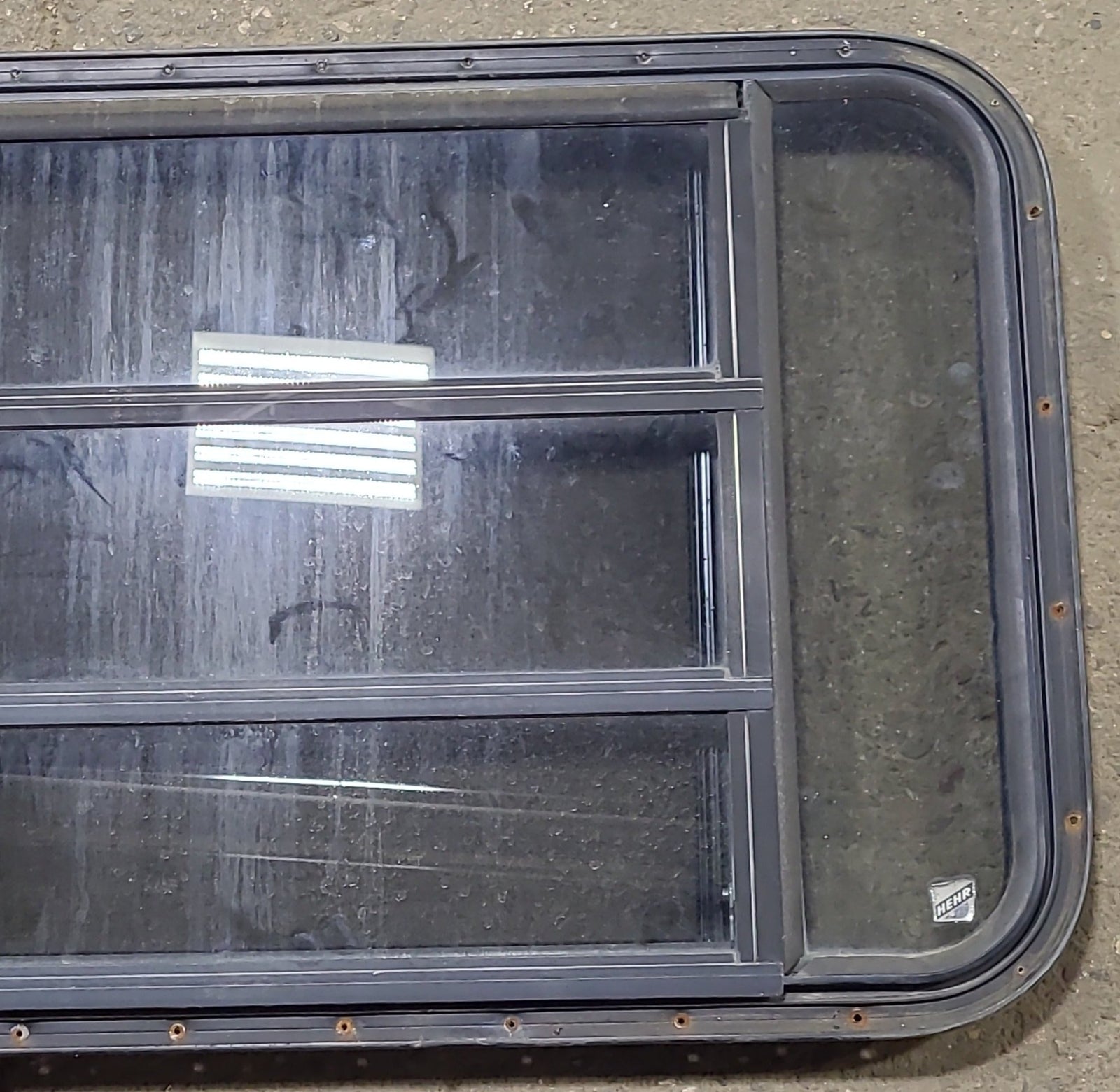 Used Black Radius Opening Window : 36 3/4