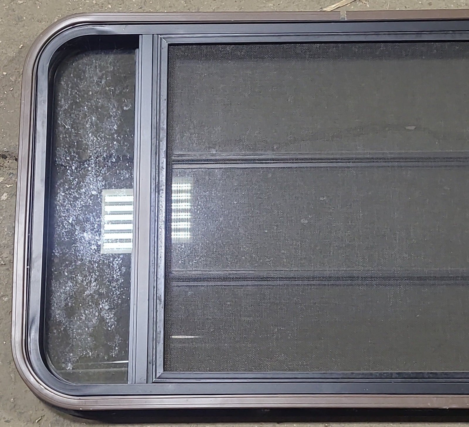 Used Black Radius Opening Window : 36 3/4