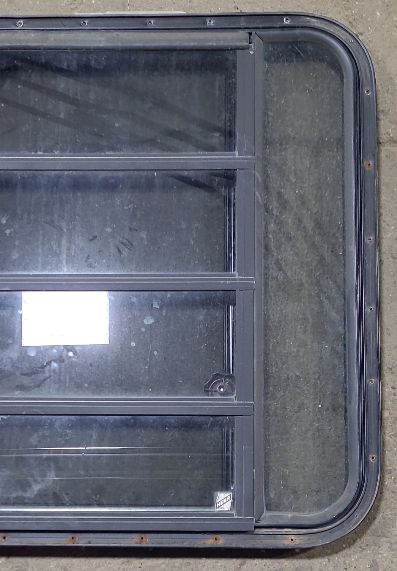 Used Black Radius Opening Window : 36 3/4