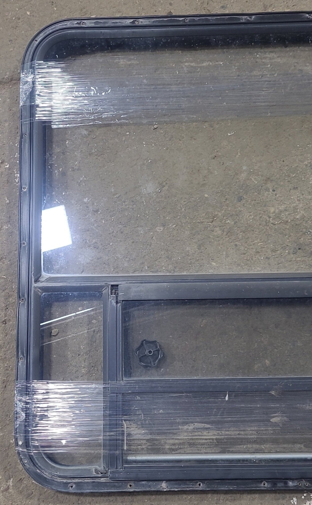 Used Black Radius Opening Window : 36 3/4