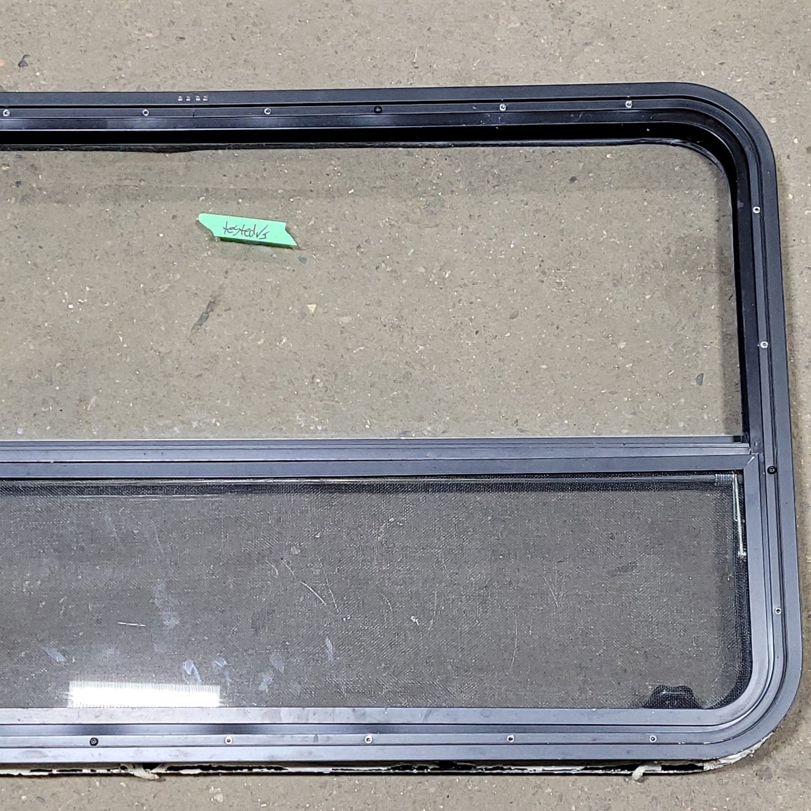 Used Black Radius Opening Window : 40 3/8