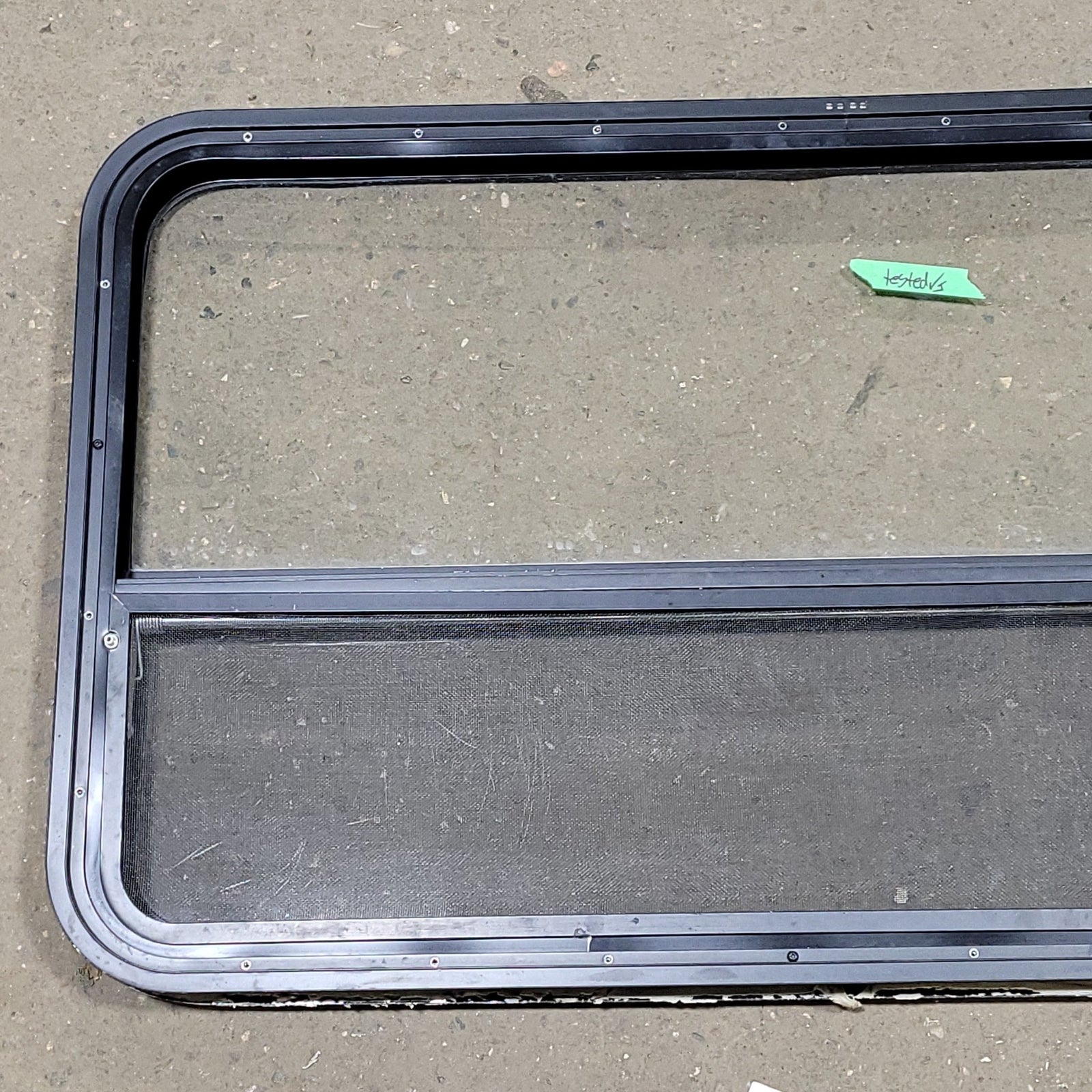 Used Black Radius Opening Window : 40 3/8