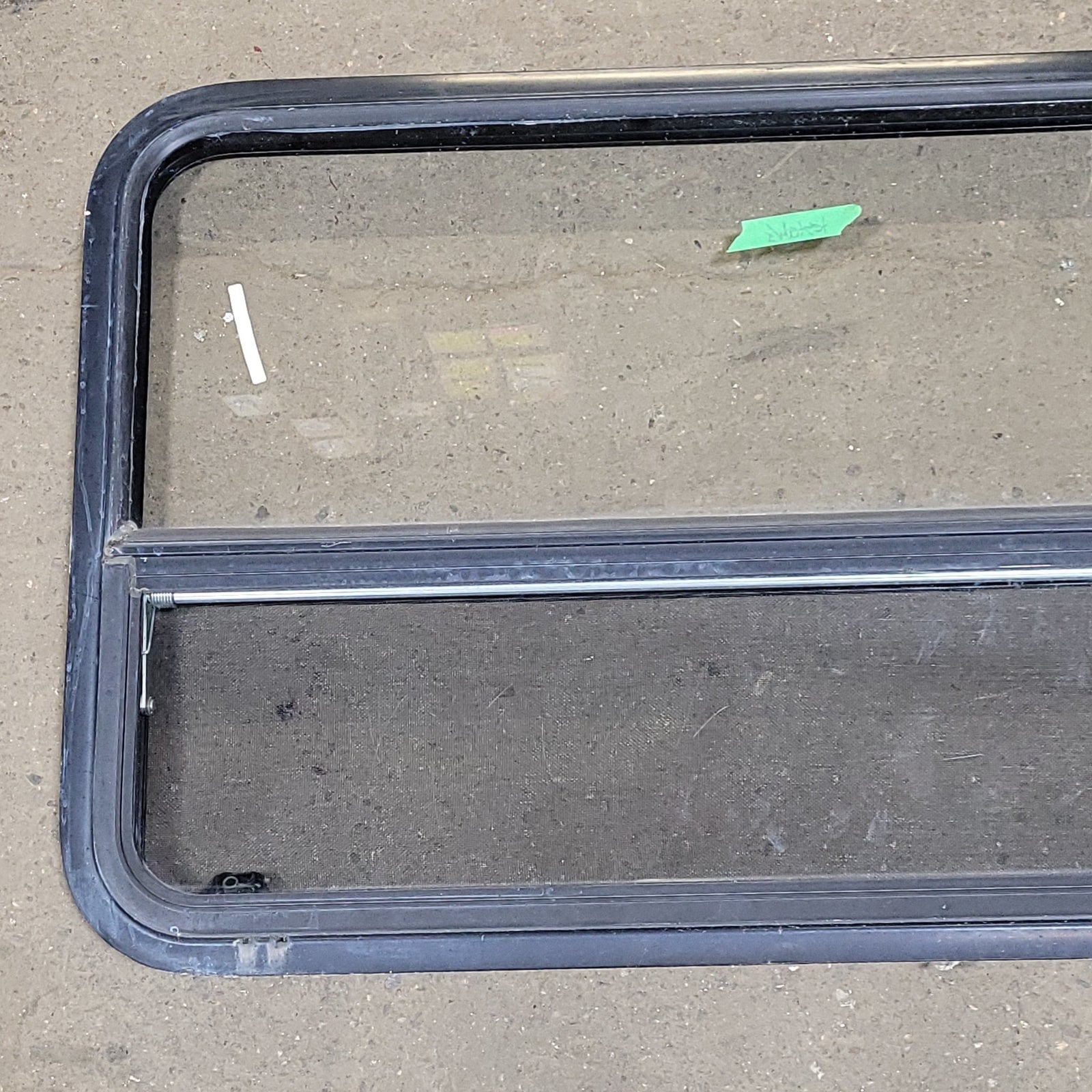 Used Black Radius Opening Window : 40 3/8