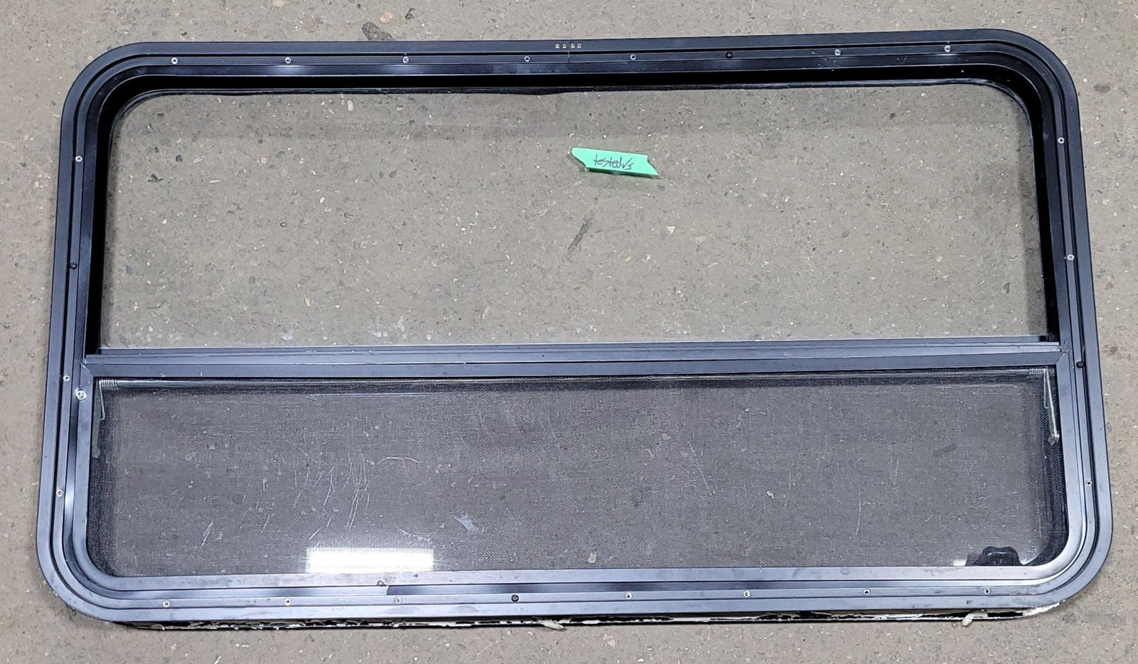 Used Black Radius Opening Window : 40 3/8