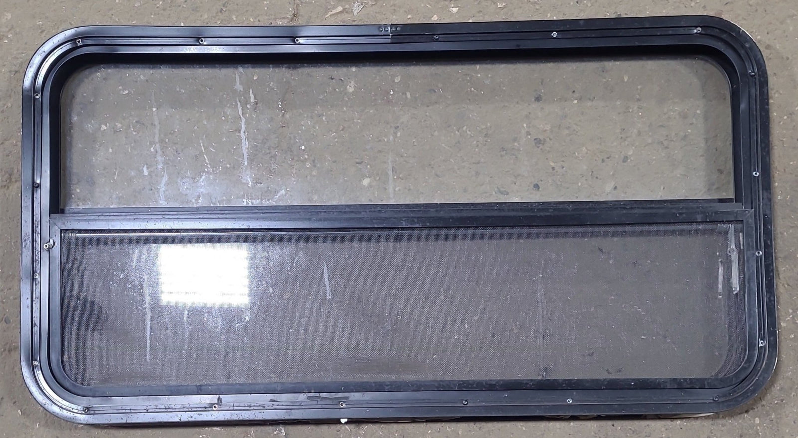 Used Black Radius Opening Window : 41 1/2