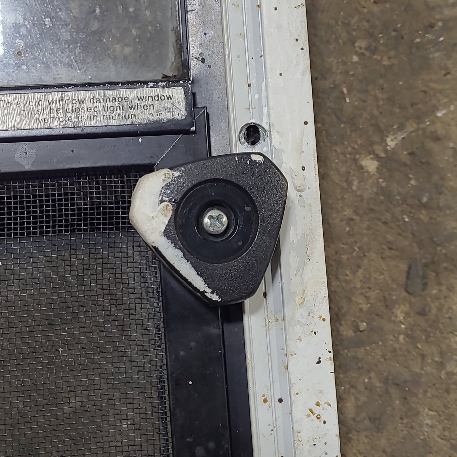 Used Black Radius Opening Window : 41 3/8