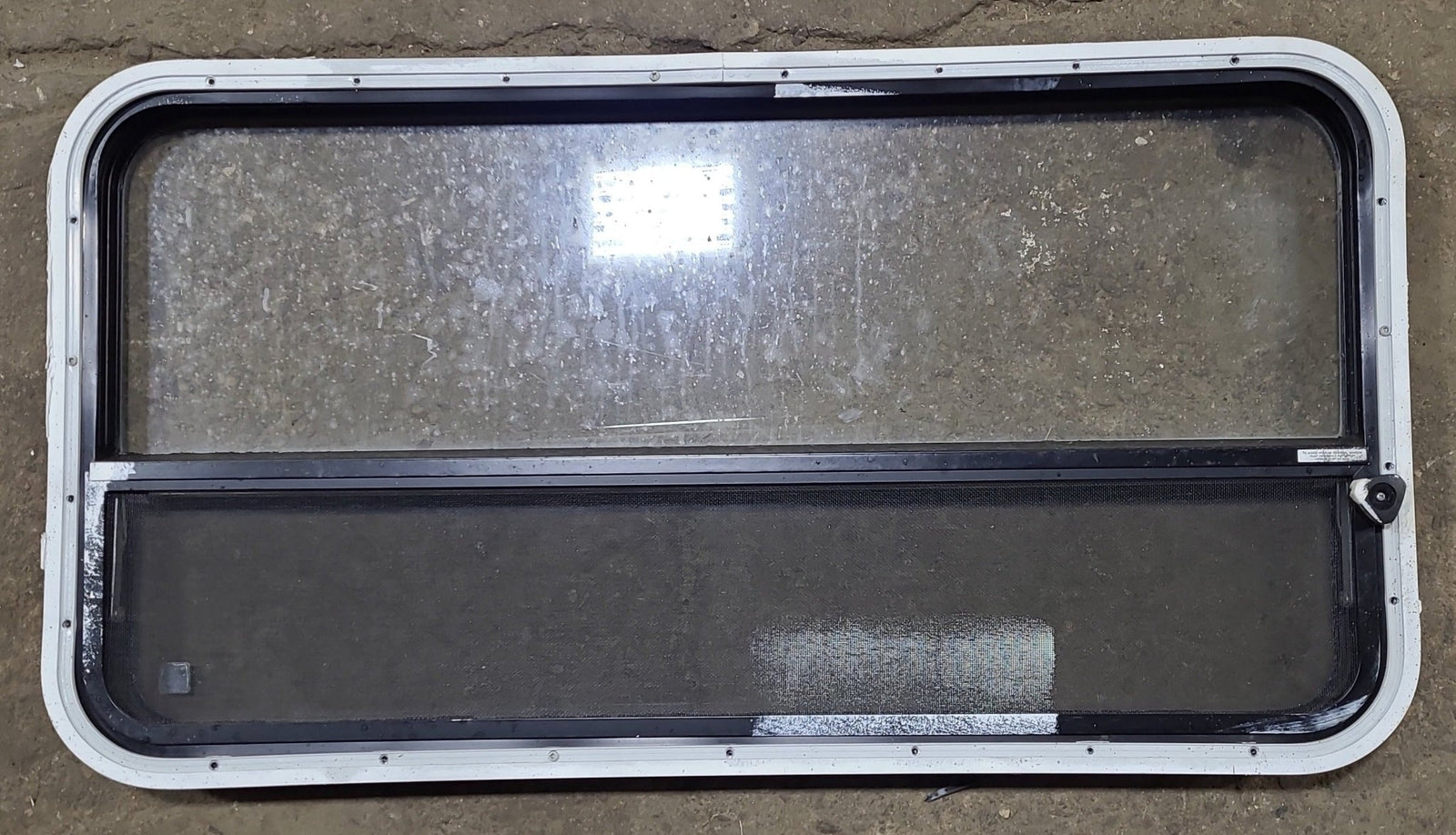 Used Black Radius Opening Window : 41 3/8