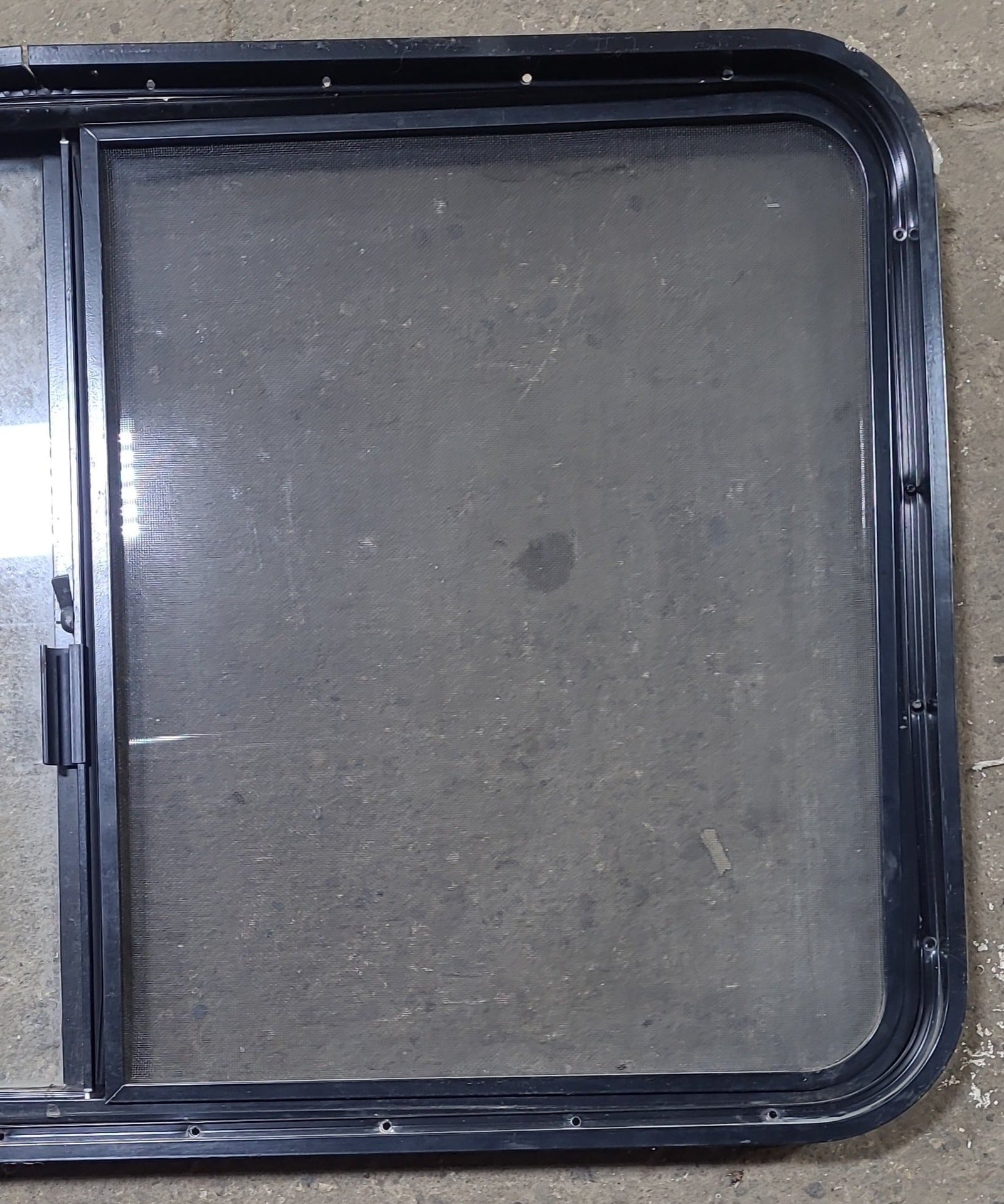 Used Black Radius Opening Window : 42 1/2