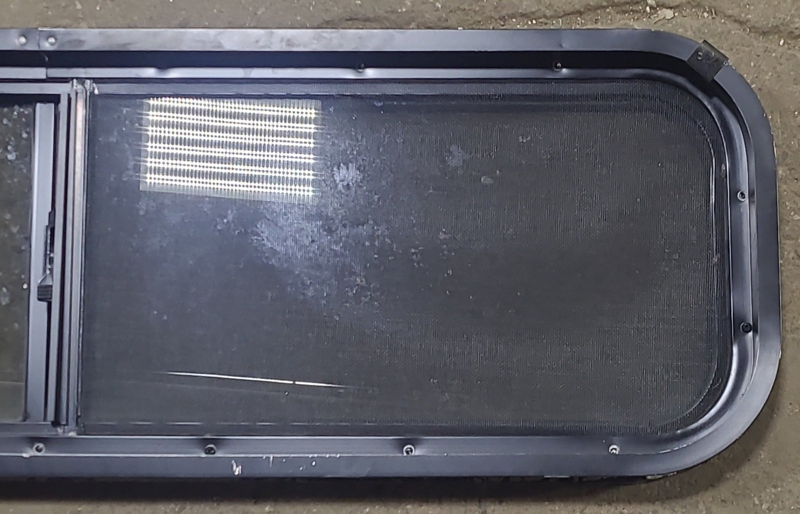 Used Black Radius Opening Window : 42 1/4