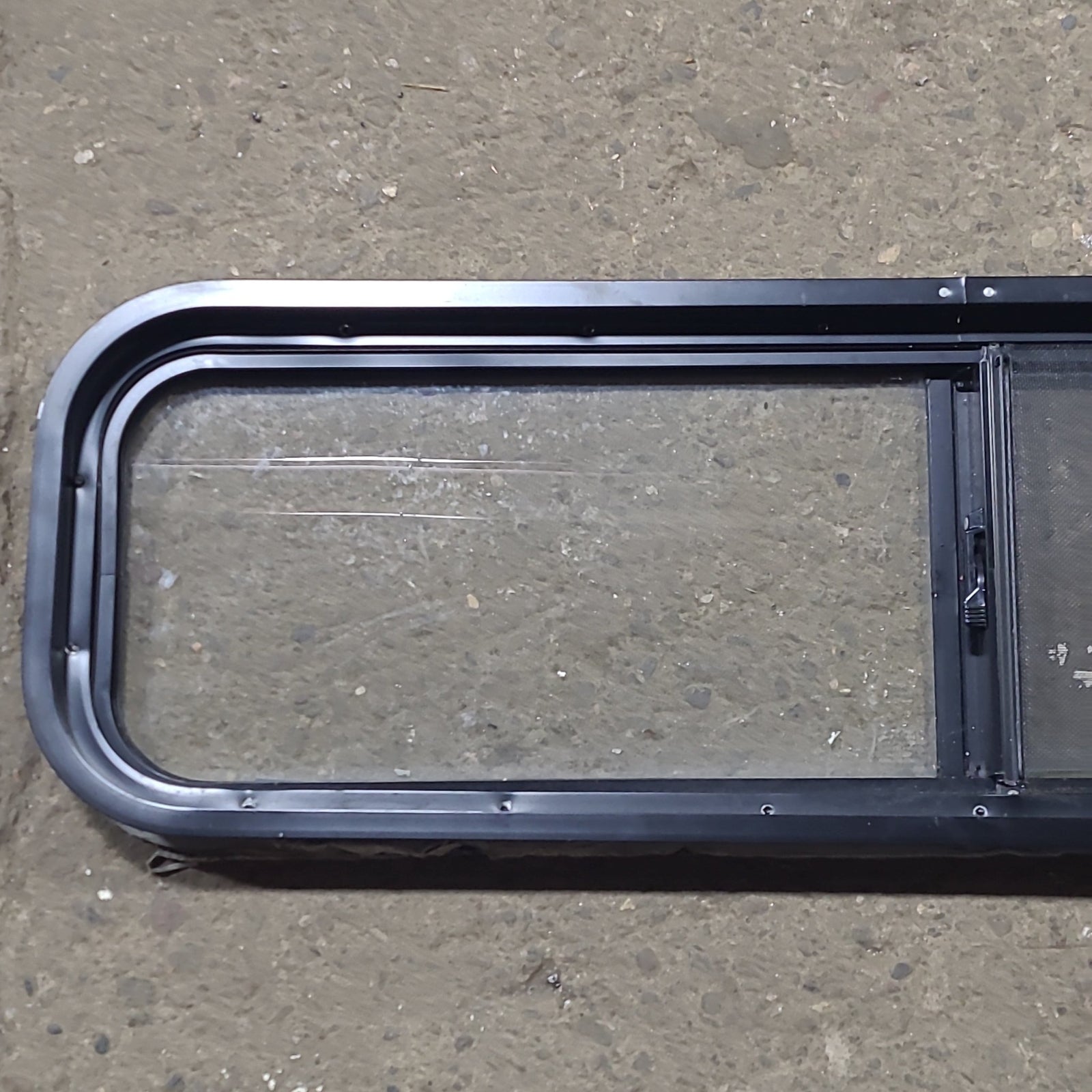 Used Black Radius Opening Window : 42 1/4