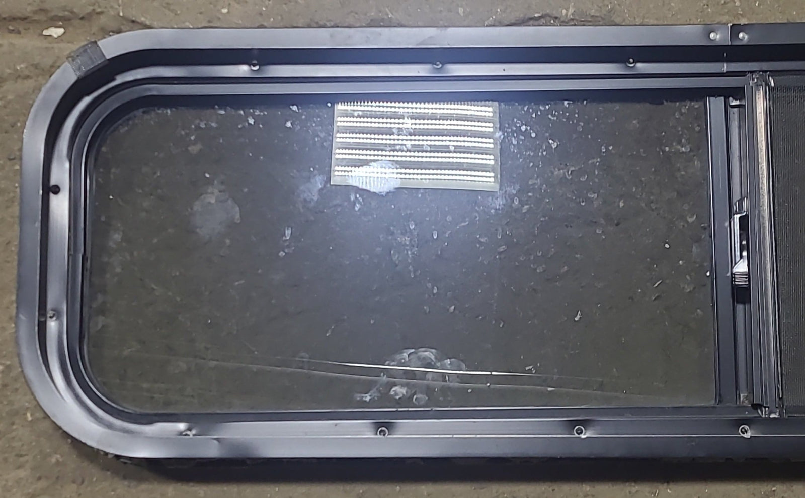 Used Black Radius Opening Window : 42 1/4