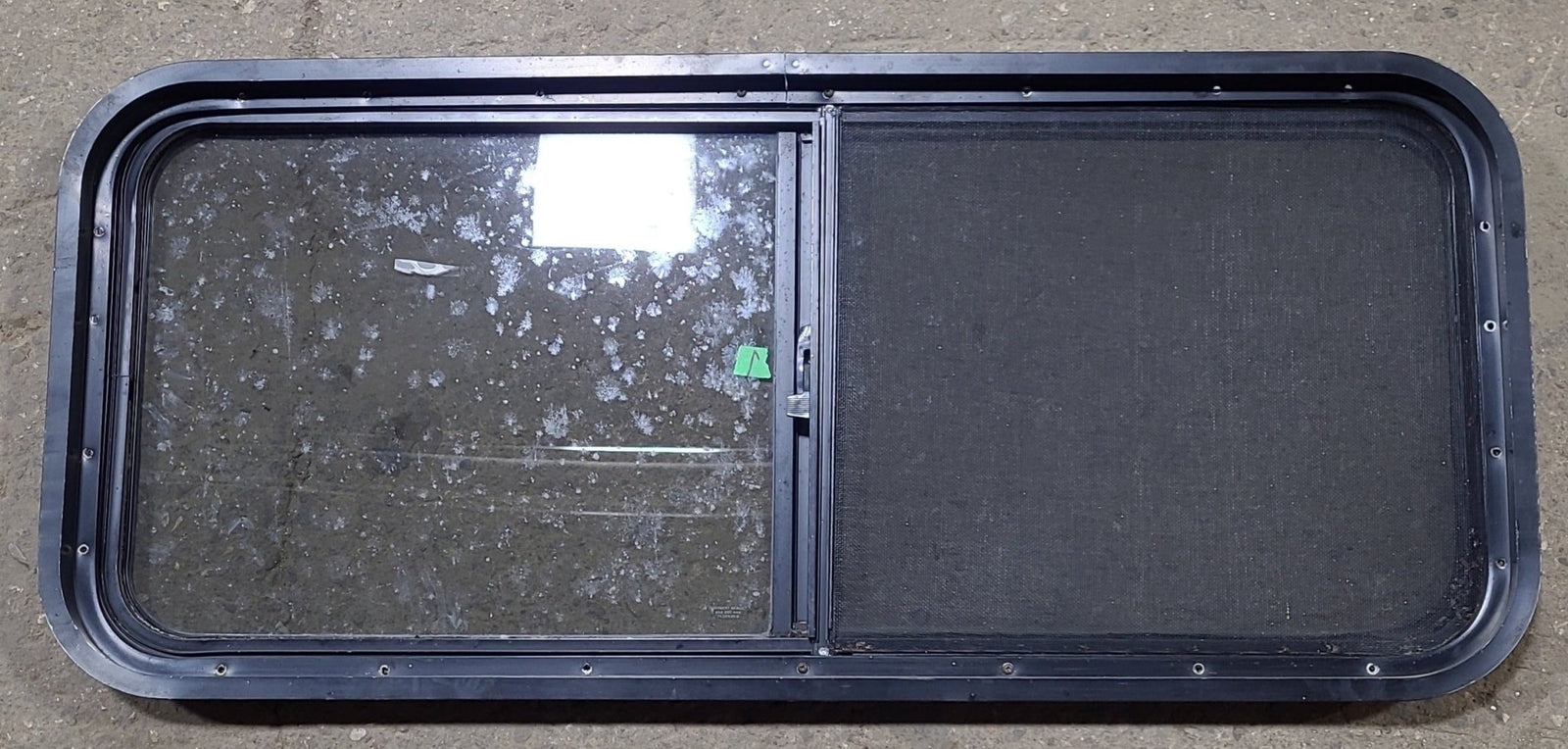 Used Black Radius Opening Window : 42 1/4