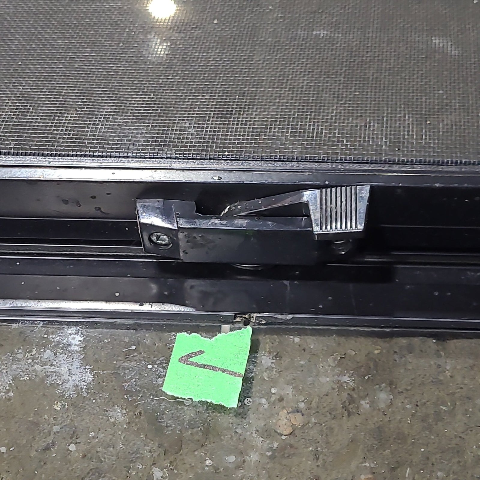 Used Black Radius Opening Window : 42 1/4