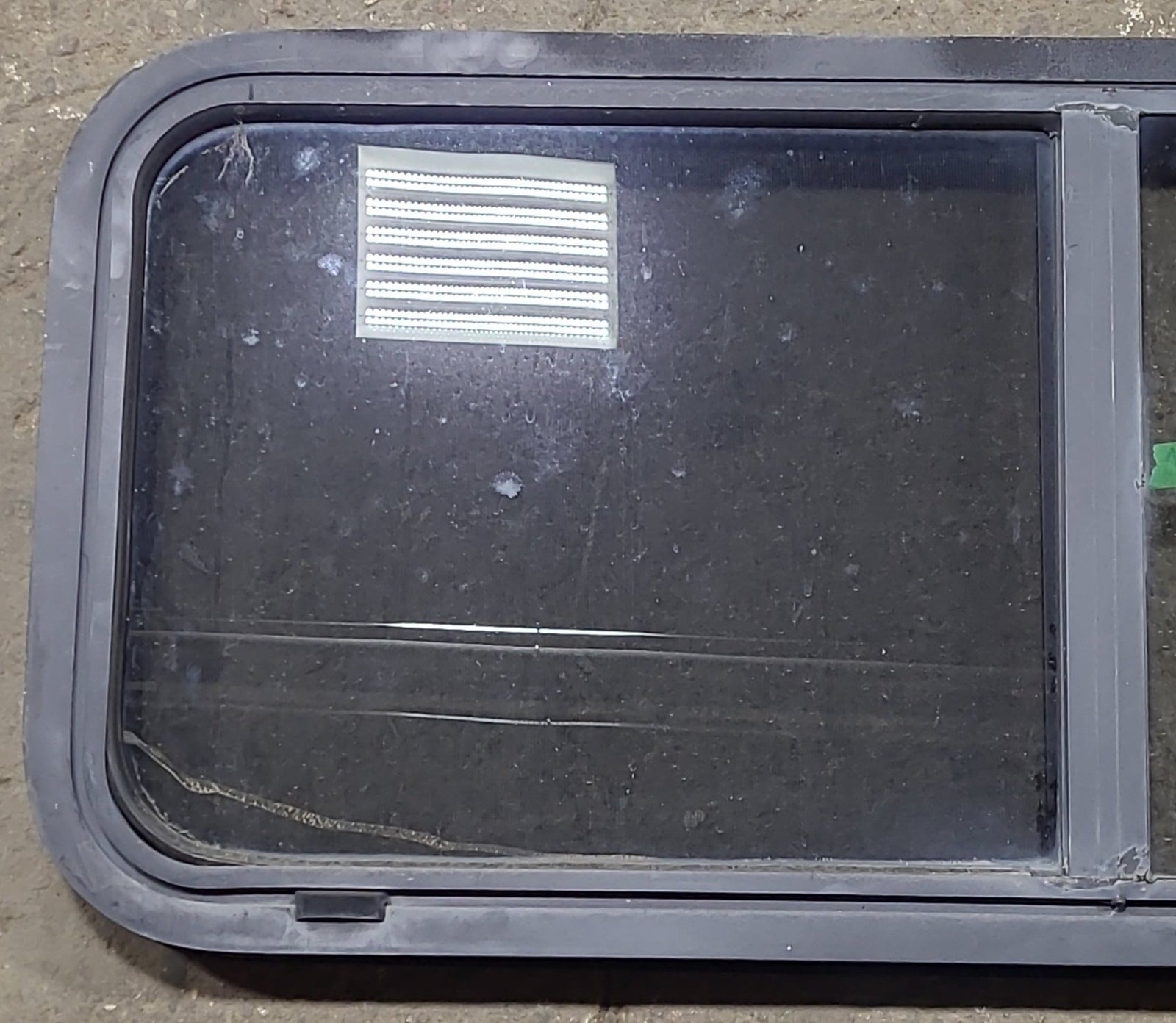 Used Black Radius Opening Window : 42 1/4