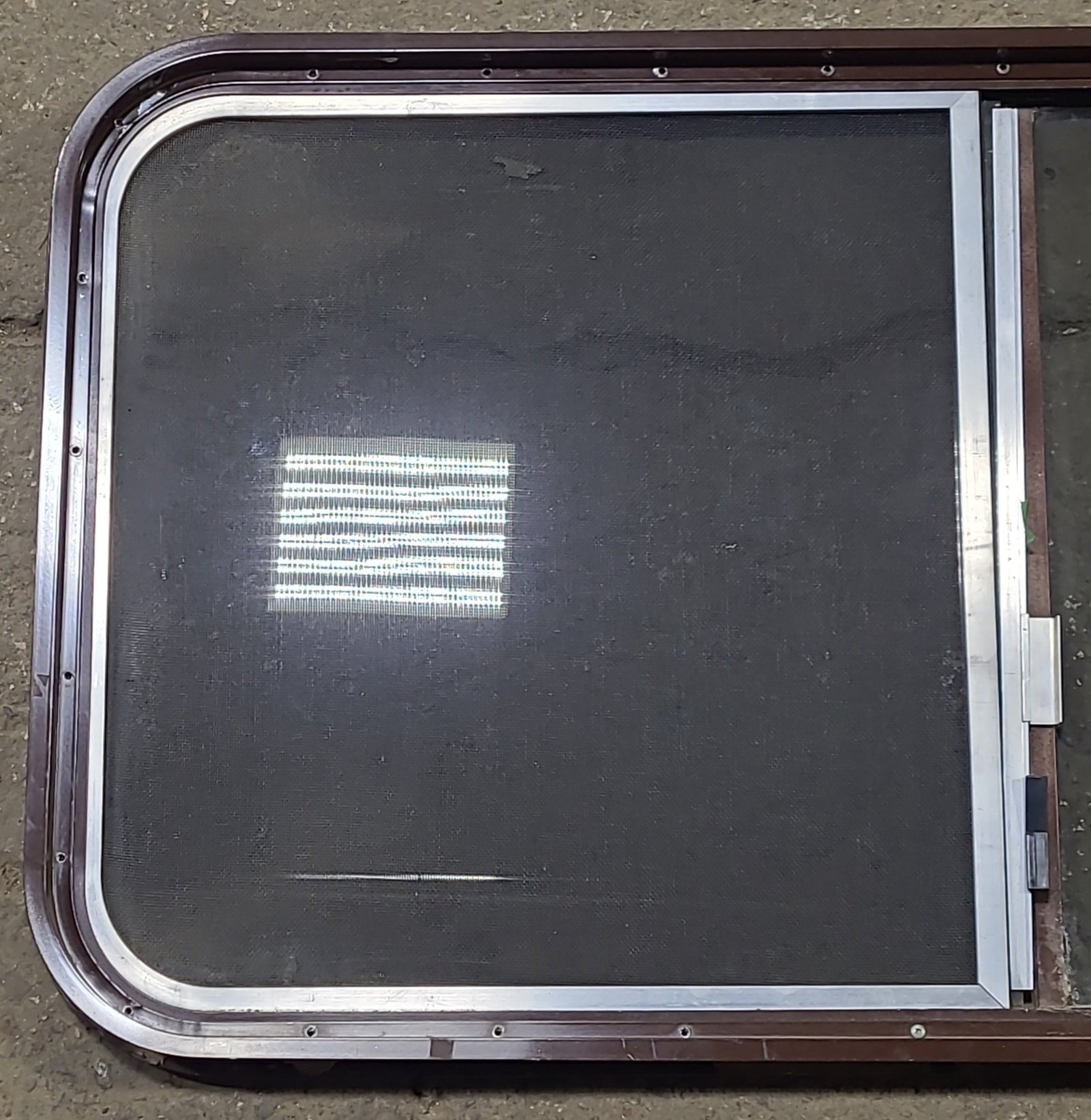 Used Black Radius Opening Window : 42 1/4