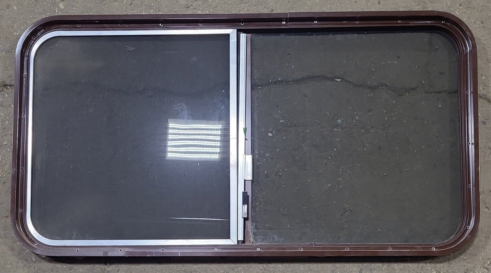 Used Black Radius Opening Window : 42 1/4