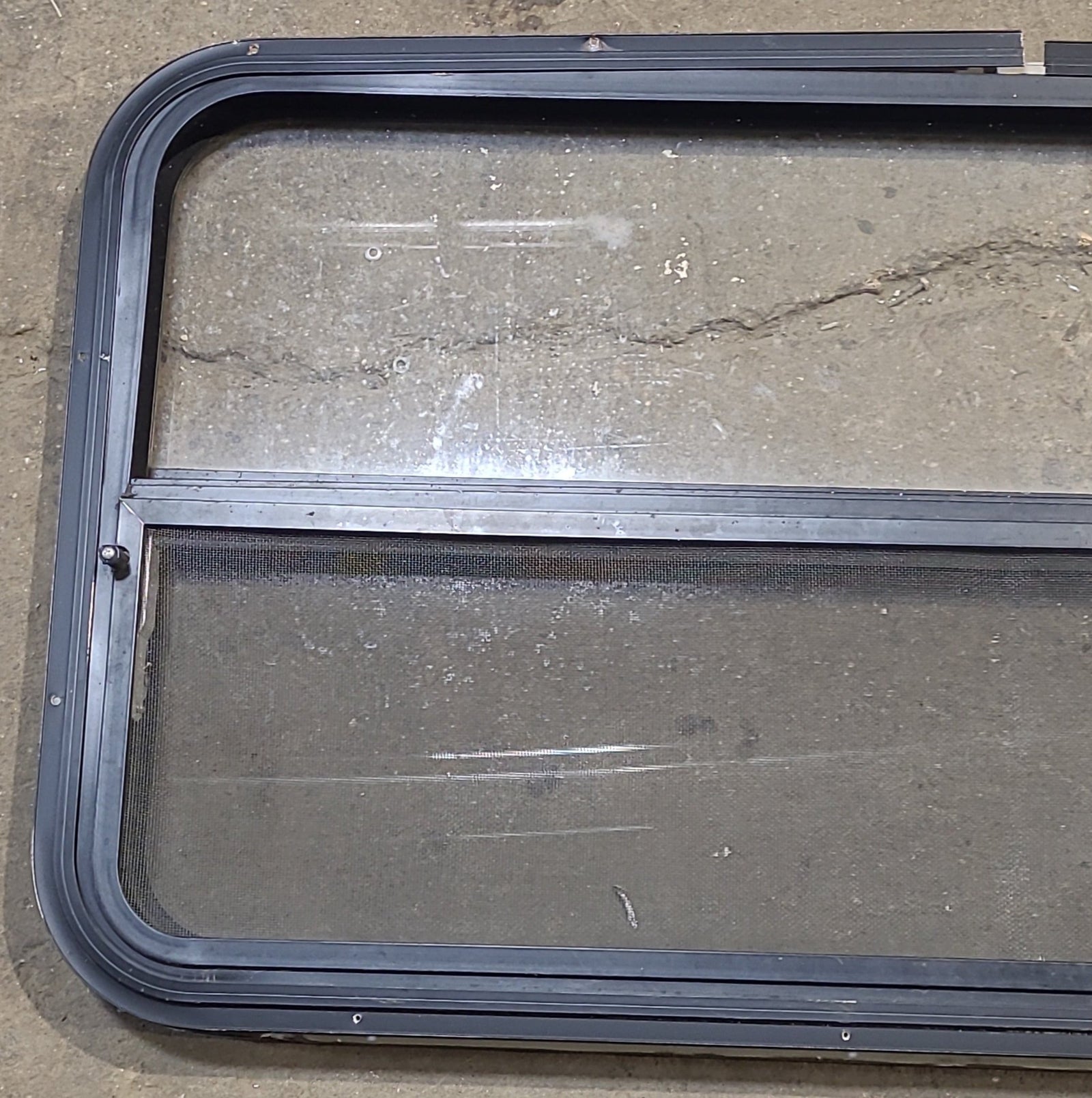 Used Black Radius Opening Window : 42 1/4