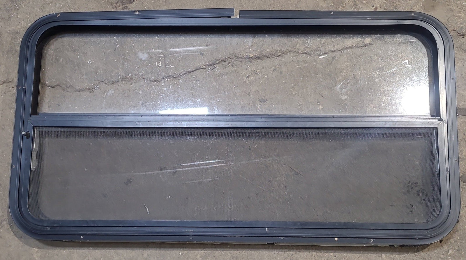 Used Black Radius Opening Window : 42 1/4