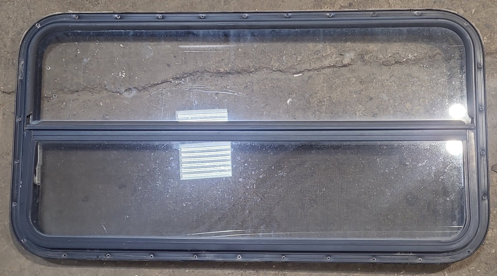 Used Black Radius Opening Window : 42 1/4