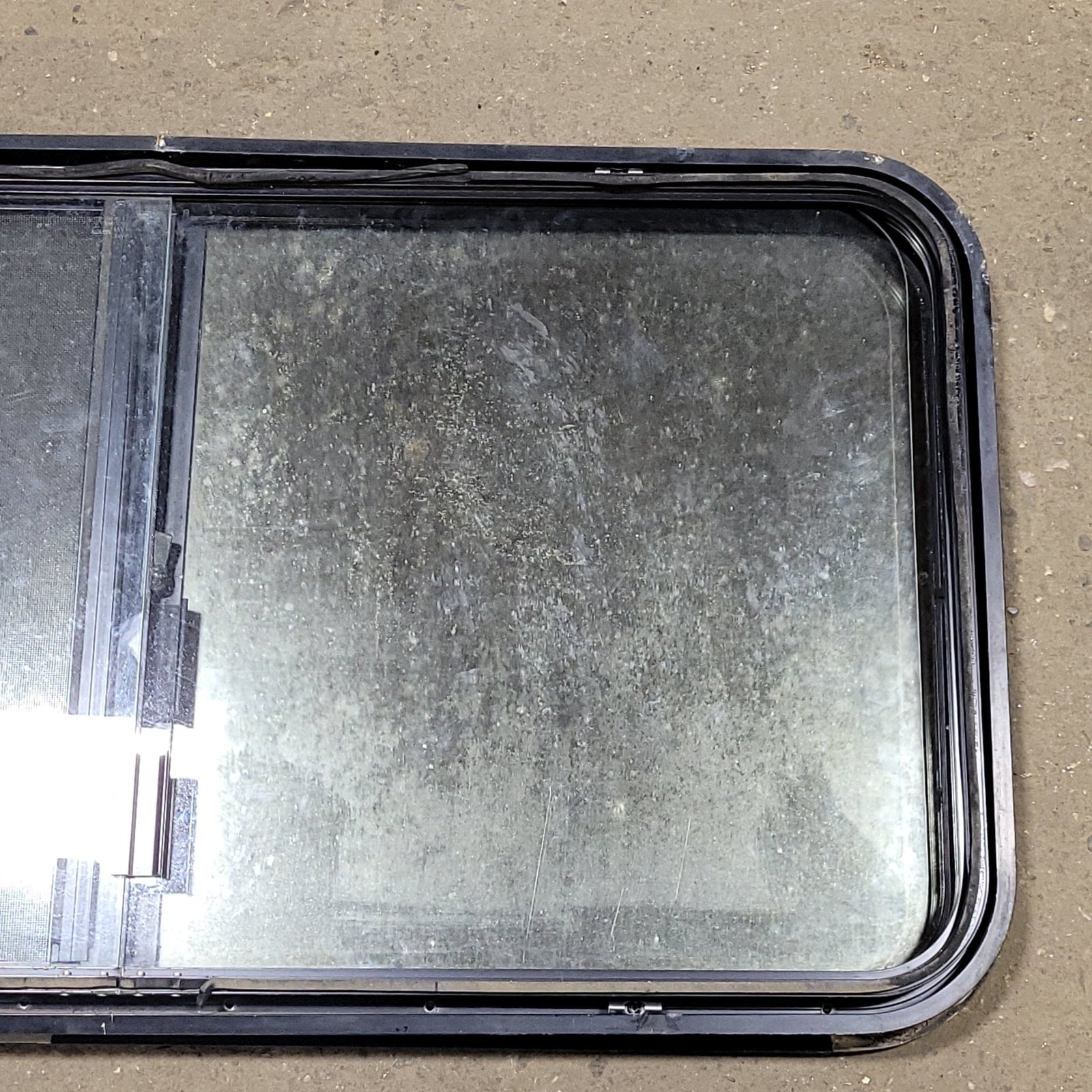 Used Black Radius Opening Window : 42 1/4