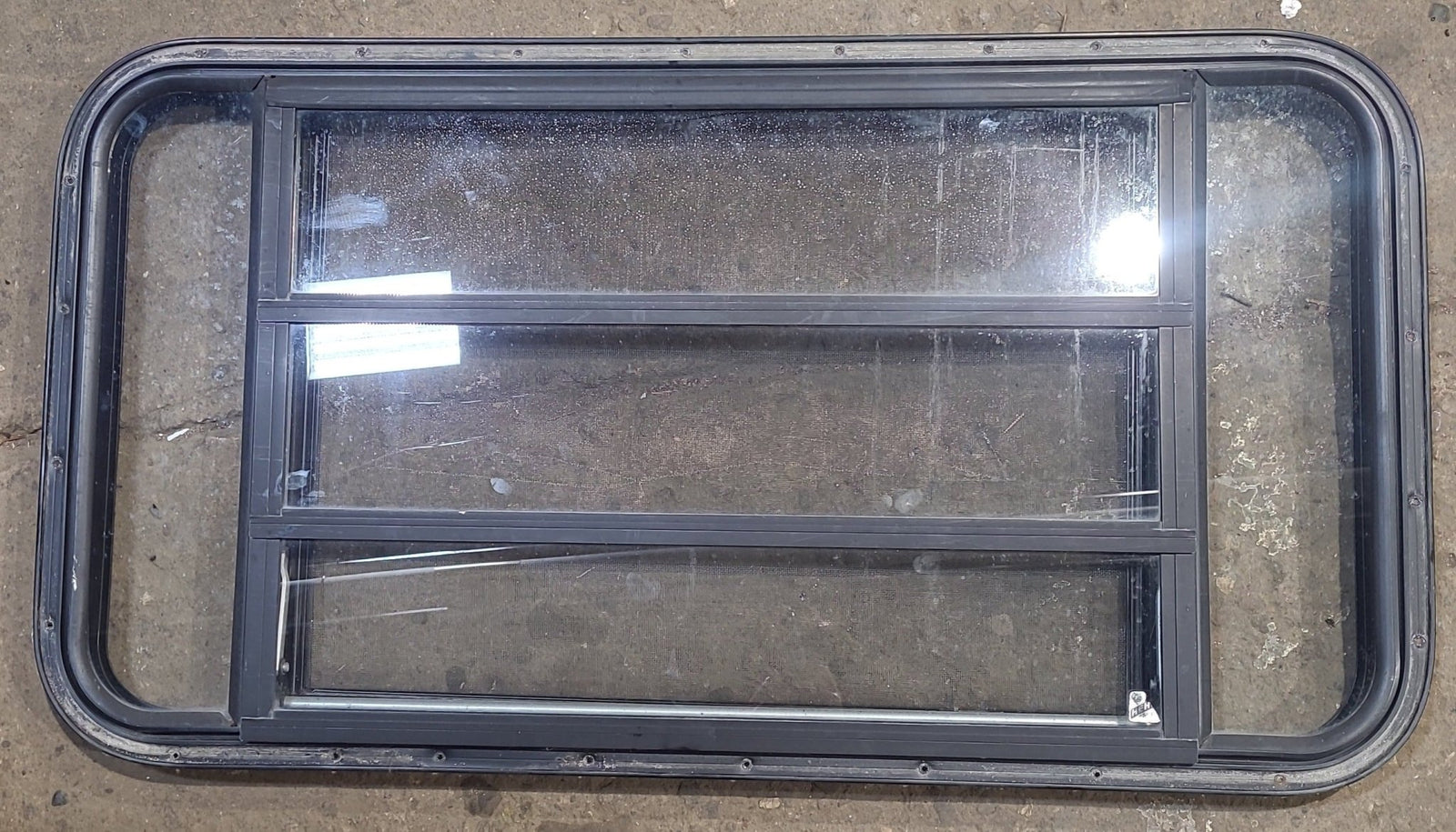 Used Black Radius Opening Window : 42 3/4