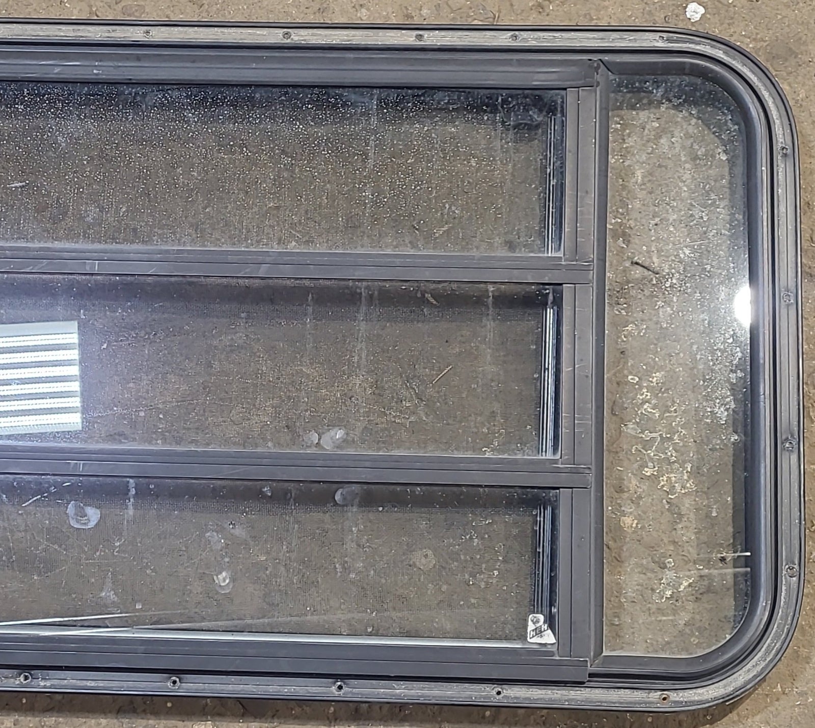 Used Black Radius Opening Window : 42 3/4