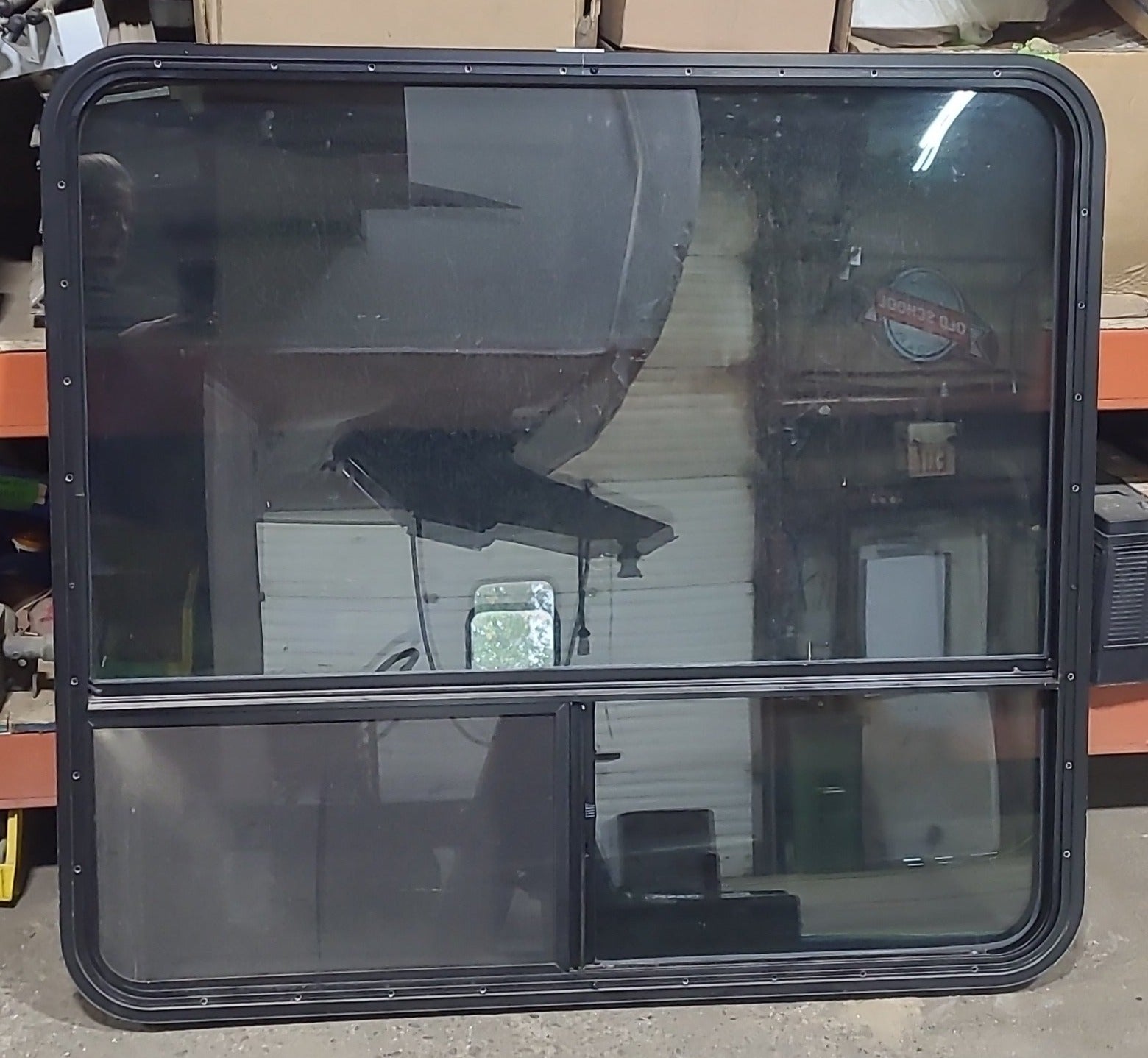 Used Black Radius Opening Window : 43 1/2