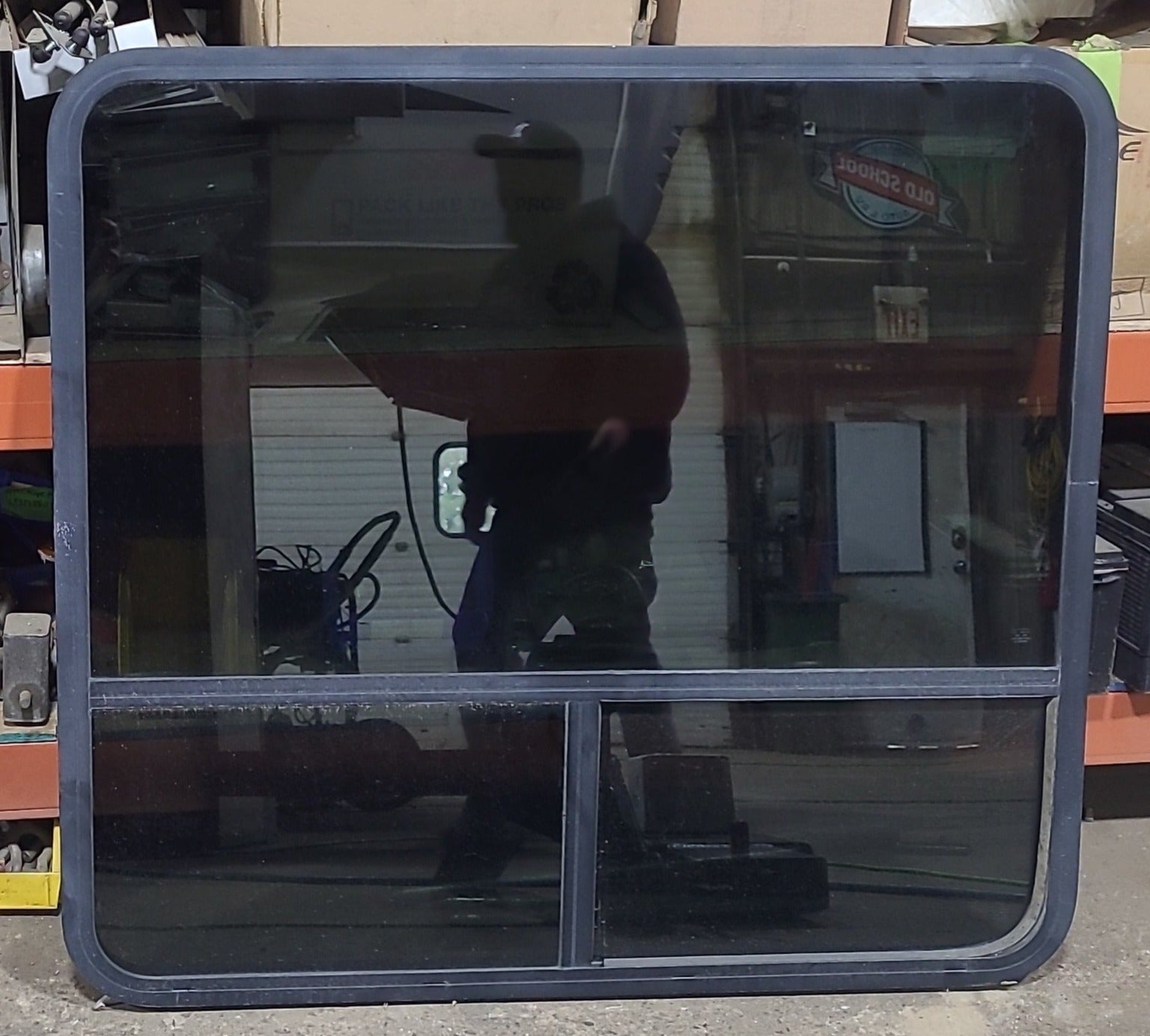 Used Black Radius Opening Window : 43 1/2