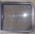 Used Black Radius Opening Window : 45 1/2" W x 21 1/2" H x 1 3/4" D - Young Farts RV Parts