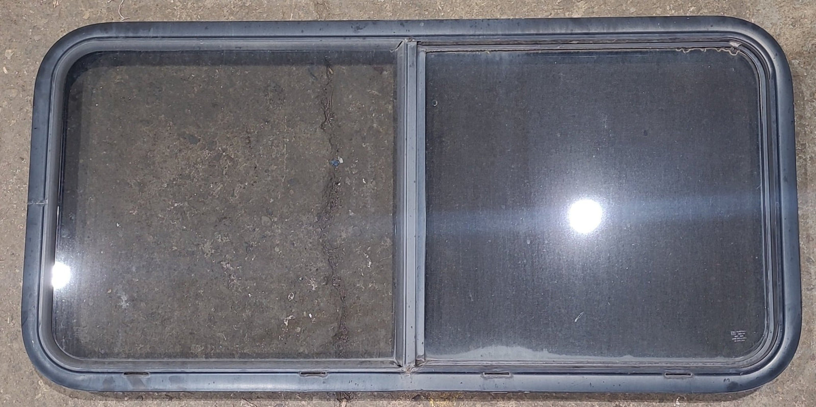 Used Black Radius Opening Window : 45 1/2