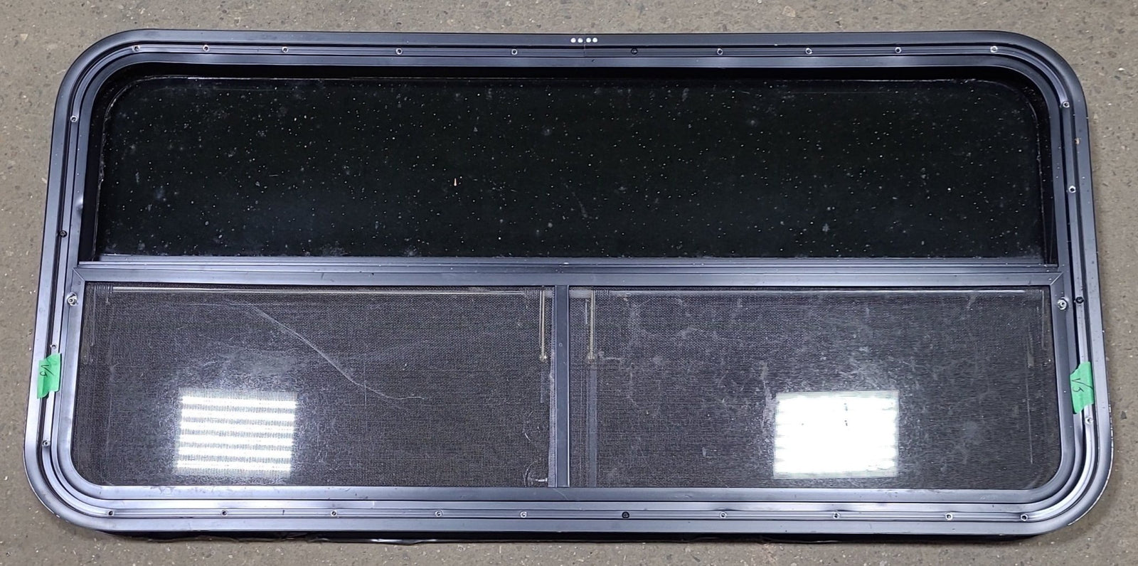 Used Black Radius Opening Window : 45 1/2