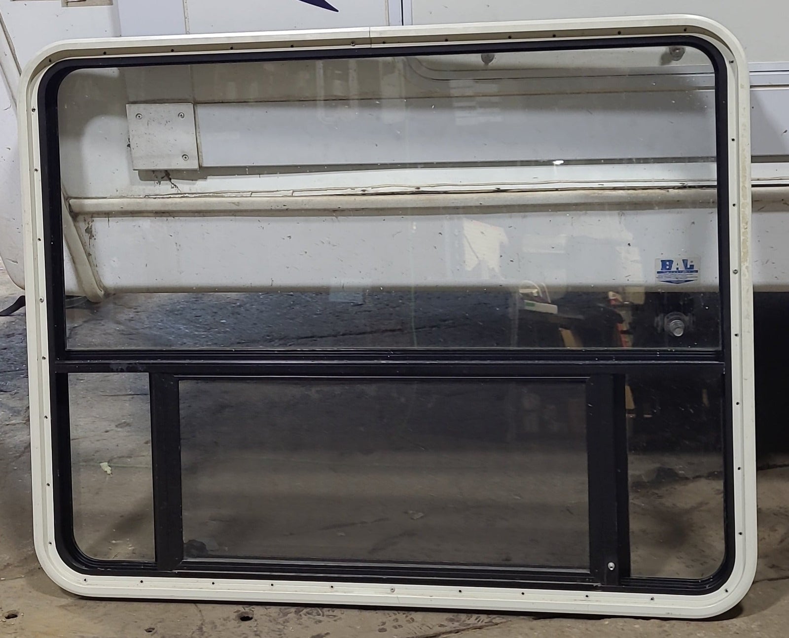 Used Black Radius Opening Window : 45 1/4