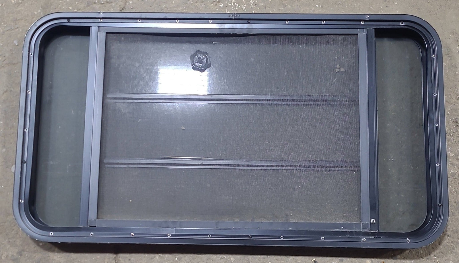 Used Black Radius Opening Window : 45 3/8