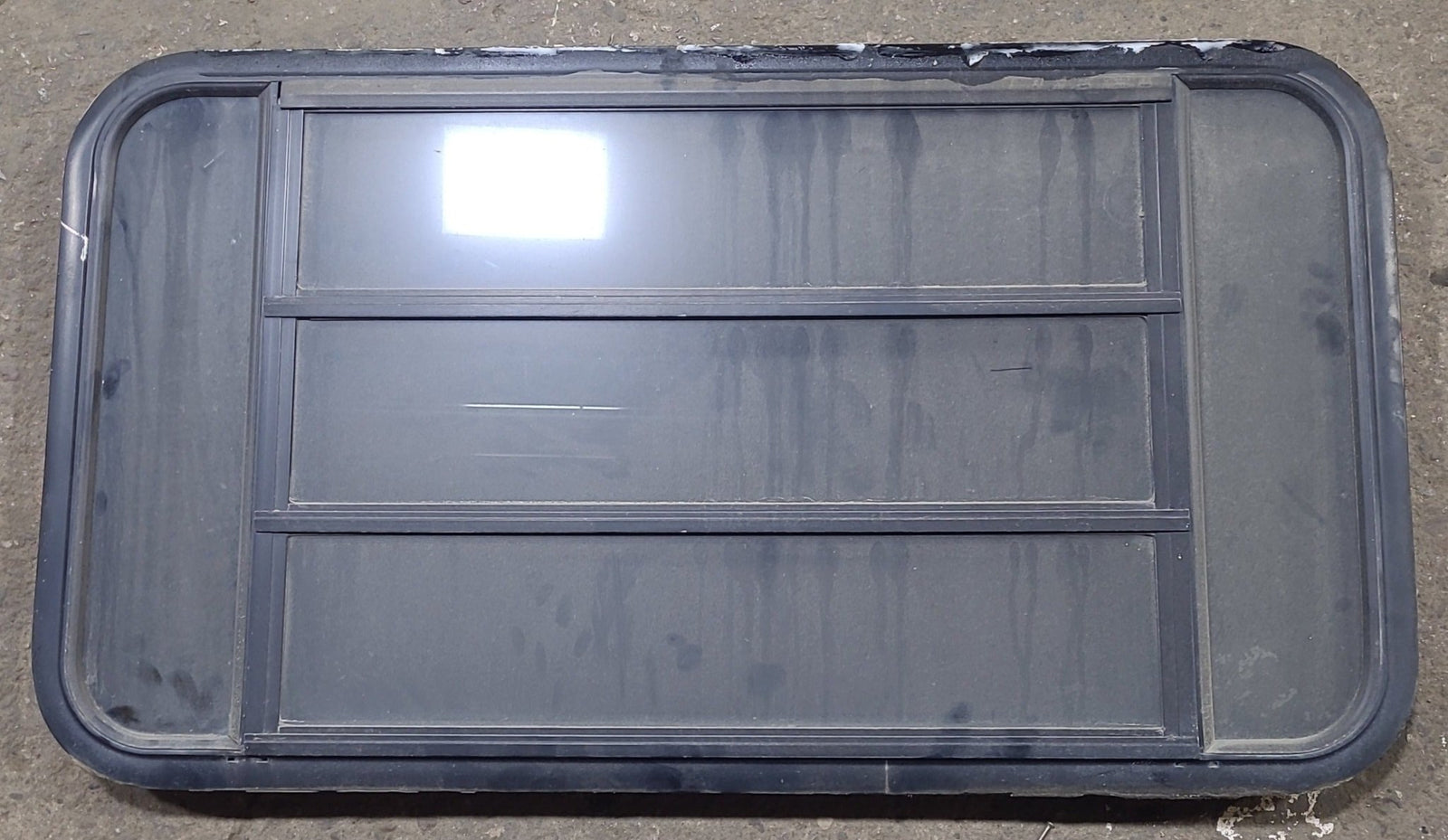 Used Black Radius Opening Window : 45 3/8