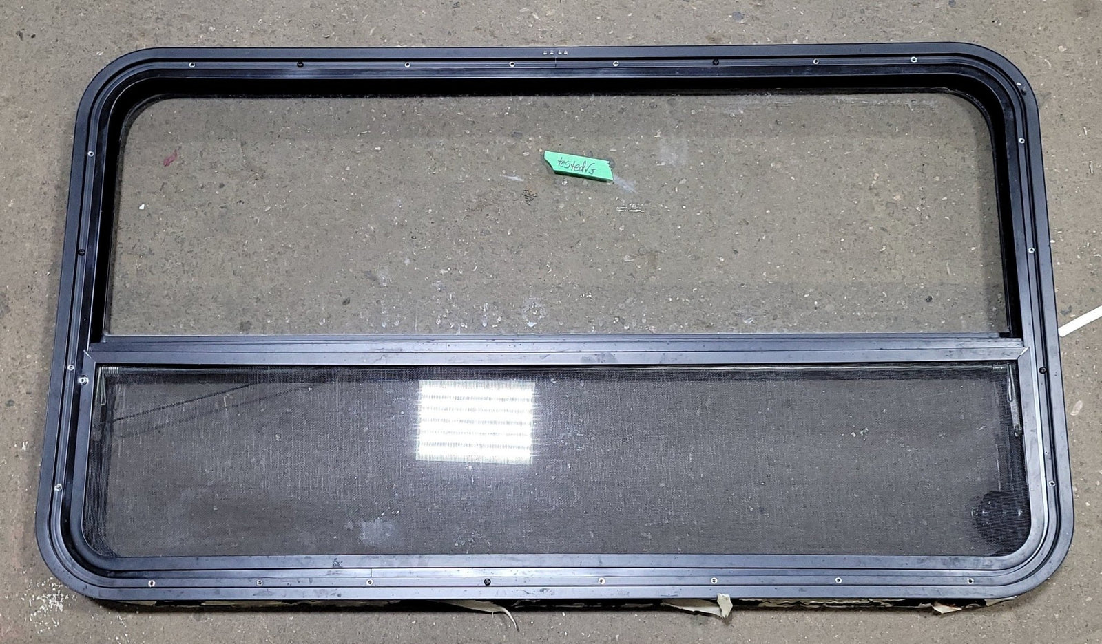 Used Black Radius Opening Window : 45 3/8